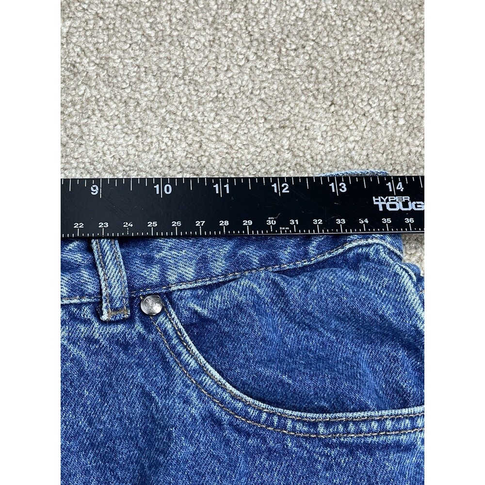 VTG 90s Levis 900 Blank Silver Tab Women 28x30 Tapered Mom Jeans US Fabric Rare - Picture 9 of 12